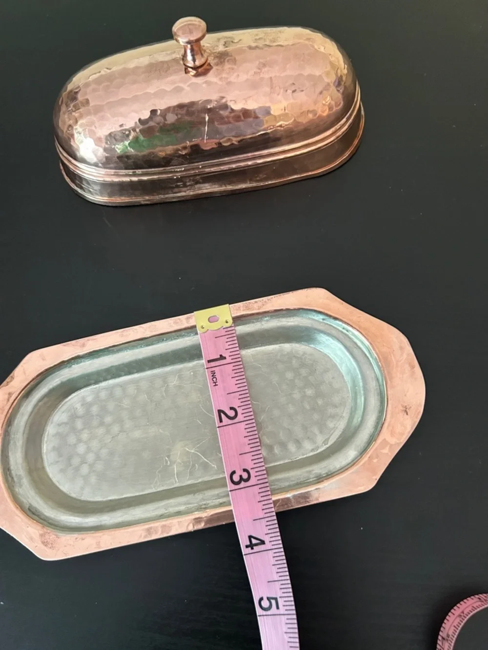 Williams Sonoma copper butter dish